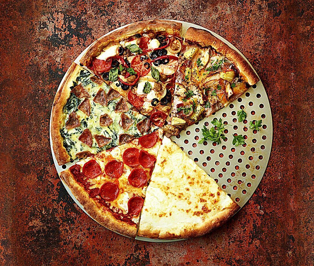 Blooklyn pizza 슬라이스 한 조각 피자스타일의 파이 사진