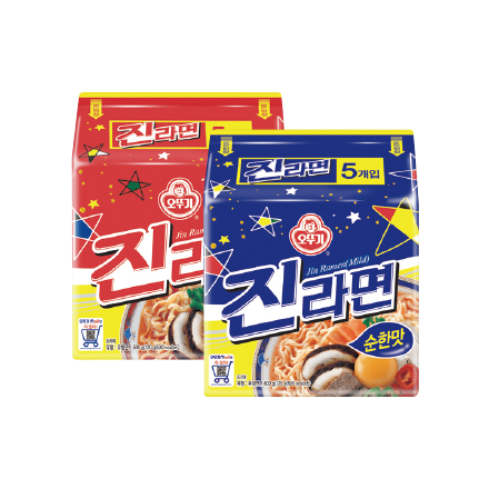 오뚜기 진라면 매운맛/순한맛 (120g×5입)